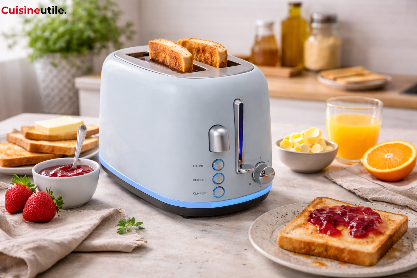 Grille-pain électrique – 2 fentes